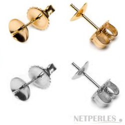 Kare & Kind 1400 Fermagli Per Orecchini - 10 Stili Diversi: Farfallina, Cilindro, Gomma Morbida - Oro E Argento
