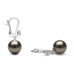 Orecchini A Cerchio Con Perla D'Acqua Dolce | Placcati Oro 18K O Argento | Impermeabili E Anallergici