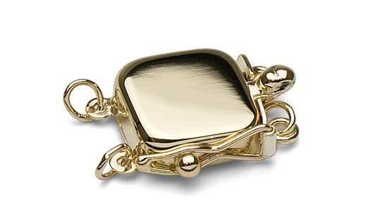 Fermaglio in Oro 14k per collana o bracciale a doppio filo di perle