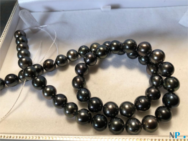 Collana di perle nere di Tahtiti 