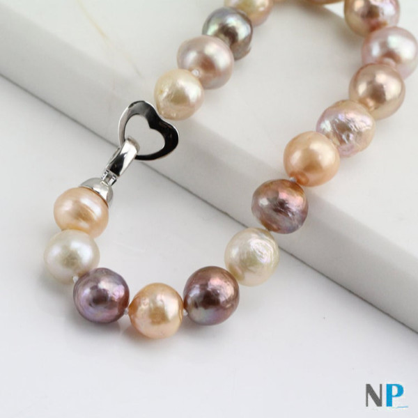 Braccialetto Kasumi perle multicolori d'acqua dolce di seconda generazione Ripple/Kasumi
