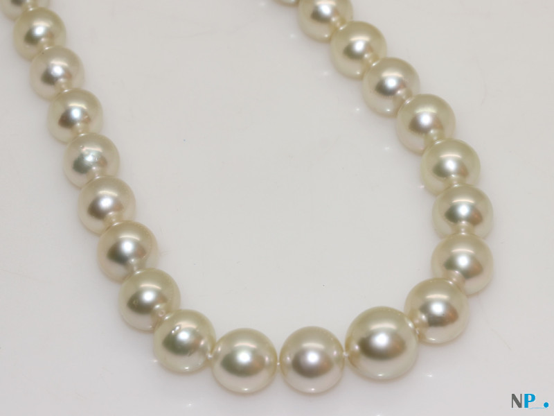 Collana di perle australiane bianche avorio