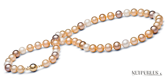 Collana 40 cm di perle di coltura d'acqua dolce