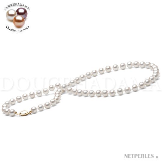 Collana di perle d'acqua dolce DOLCEHADAMA 6-7 mm bianche