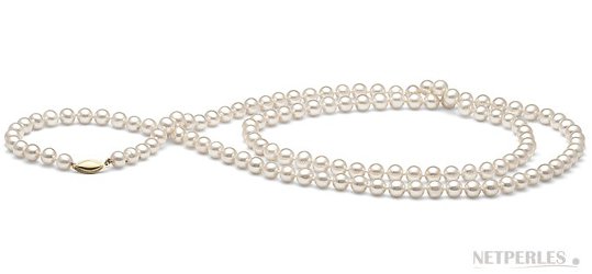 Collana sautoir di perle d'acqua dolce DOLCEHADAMA 7-8 mm bianche Collana sautoir di perle d'acqua dolce DOLCEHADAMA 7-8 mm bianche