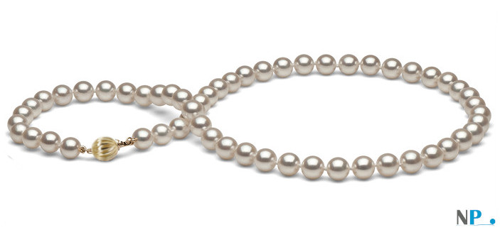 Collier de perles de culture Akoya 7-7.5 mm