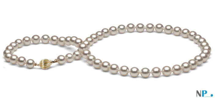 Collana 43 cm perle Akoya bianche