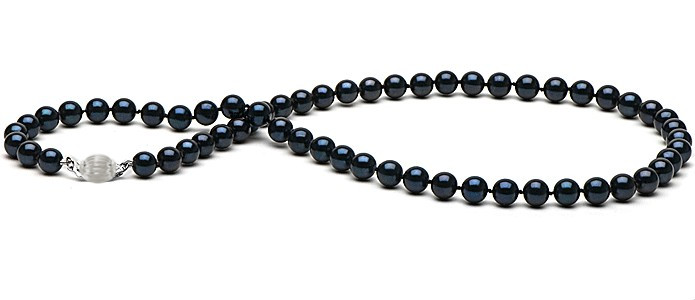 Collana di perle nere Akoya