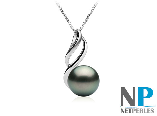 Pendente in Argento 925 con Perla di Tahiti