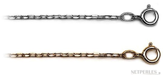 Catenine in oro 18k per pendenti con perle di coltura