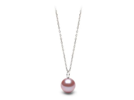 Pendente Mignon in oro bianco 14k con perla di Acqua Dolce AAA