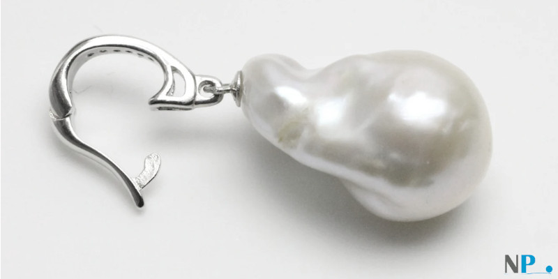 Pendente richiudibile e catenina in argento 925 40 cm Perla Soufflé d'acqua dolce