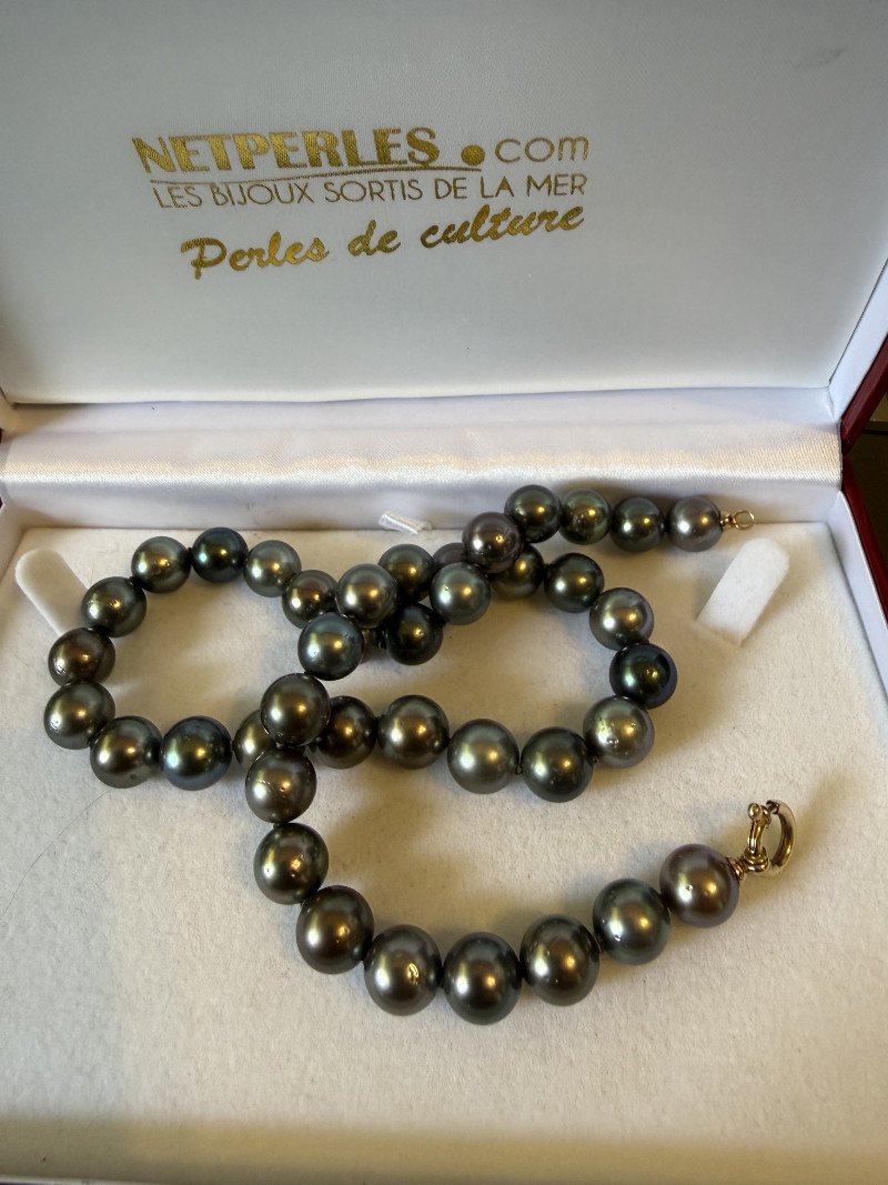 Collana di perle nere di Tahiti