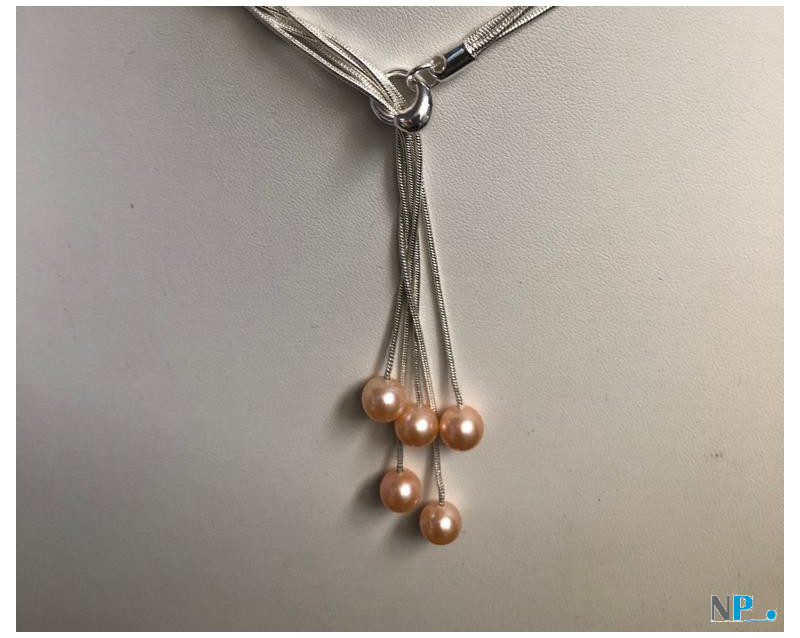 Collana pendente in Argento 925 con perle d'acqua dolce DOLCEHADAMA