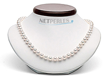 collana di perle akoya bianche 45 cm qualità AAA