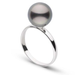 Anello in Argento 925 con perla di coltura di Tahiti AAA