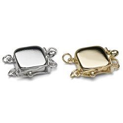 Fermaglio in Oro 14k per collana o bracciale a doppio filo di perle