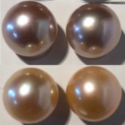 Paio di orecchini di perle esotiche EDISON da 11 a 12 mm