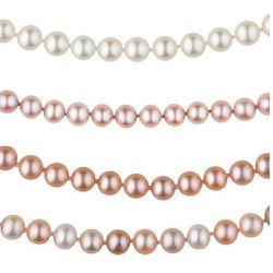 Filo 40 cm non montato di perle coltivate d'acqua dolce da 9-9,5 mm DOLCEHADAMA
