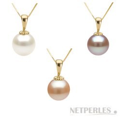 Pendente in oro 18k con perla coltivata di acqua dolce Dolcehadama