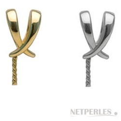 Appretto in Oro 18k per pendente con perla coltivata