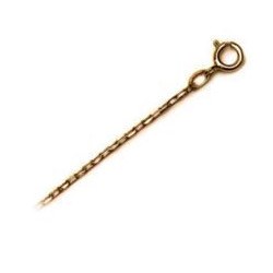 Catenina maglia forzato diamantata oro 18k 0,85 mm