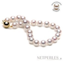 Braccialetto con perle coltivate Akoya HANADAMA 9-9.5 mm