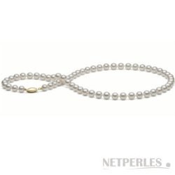 Collana di perle di coltura Akoya, 55 cm 6.5-7 mm, bianche