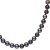 Collana Sautoir 90 cm di perle d'acqua dolce nere da 8,5 a 9,5 mm AAA