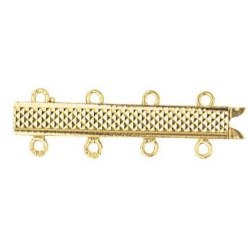 Fermaglio in Oro giallo 18k per collana a quadruplo filo di perle