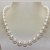 Collana 43 cm di perle Australiane bianche argento da 9,1 a 11,9 mm A+