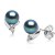 Orecchini in argento 925, zirconi e perle d'acqua dolce 6-7 mm AAA