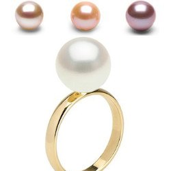 Anello oro 14k Perla d'Acqua Dolce qualità DOLCEHADAMA