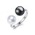 Anello You&Me, argento 925 con 2 perle d'acqua dolce a scelta