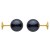 Orecchini perle Akoya, 6,5-7 mm nere su sistema brevettato Guardian