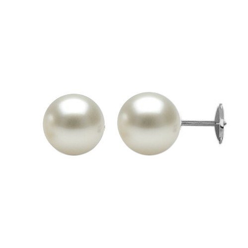 Orecchini perle Australiane bianche 10-11 mm qualità AAA sistea brevettato GUARDIAN
