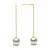 Orecchini in oro 18k con perle d'acqua dolcedi qualità DOLCEHADAMA
