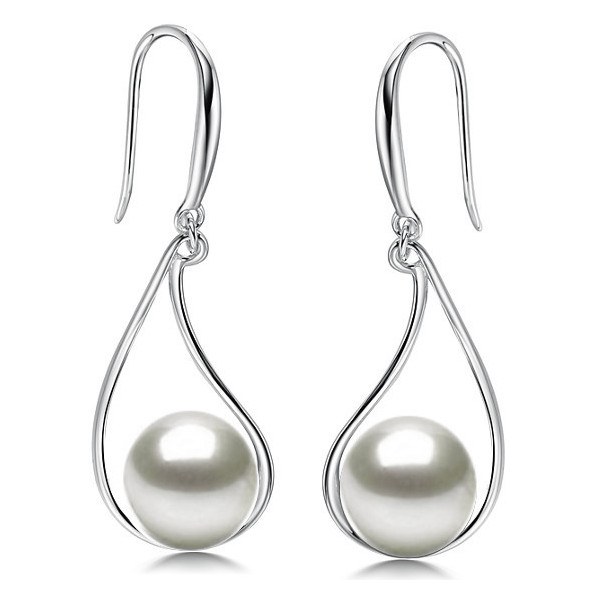 Orecchini in argento 925 con perle d'acqua dolce 8-9 mm DOLCEHADAMA