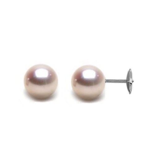 Orecchini perle Akoya, 7,5-8 mm bianche su sistema brevettato Guardian