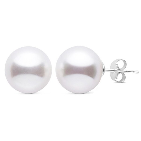 Orecchini oro 14k perle Australiane bianche 12-13 mm qualità AAA