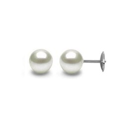 Orecchini perle d'acqua dolce 6-7 mm bianche DOLCEHADAMA perni Guardian