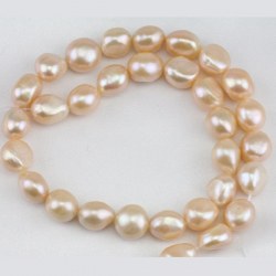 Collana da 45 cm di perle d'acqua dolce barocche da 10 a 11 mm