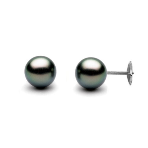Orecchini Perle di coltura di Tahiti 11-12 mm sistema brevettato Guardian
