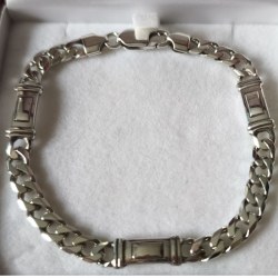 Braccialetto in Argento 925 gourmette da 21 cm unisex