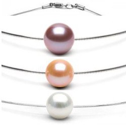 Cavo d'argento 1.2 mm, 40 cm con Perla di Acqua Dolce DOLCEHADAMA