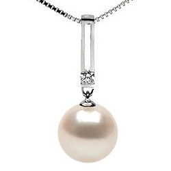 Pendente in argento diamante perla Acqua Dolce qualità DOLCEHADAMA