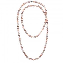 Collana Sautoir 90 cm perle d'acqua dolce 8-9 mm multicolore DOLCEHADAMA