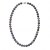 Collana 45 cm di perle d'acqua dolce nere da 8,5 a 9 mm AAA