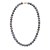 Collana girocollo 40 cm di perle d'acqua dolce nere da 8,5 a 9 mm AAA