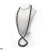 Collana sautoir 90 cm di perle d'acqua dolce nere da 8-9 mm
